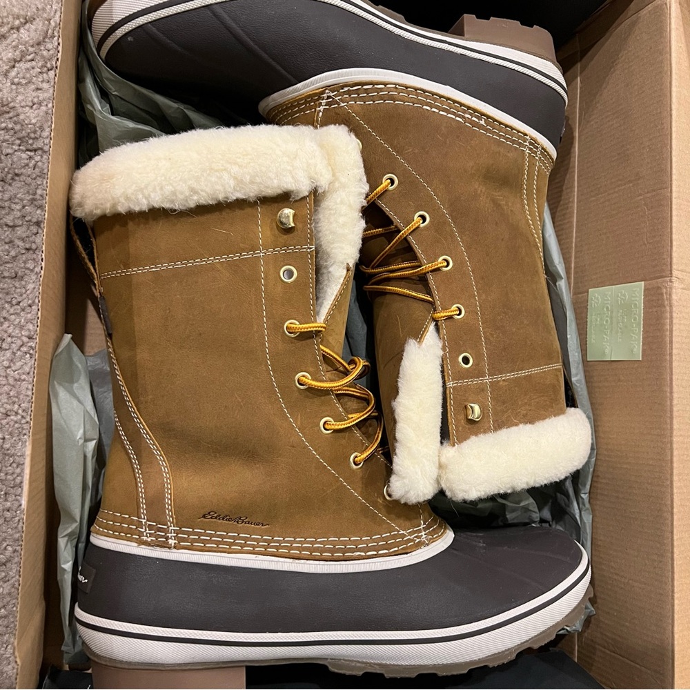 Eddie Bauer Brown and Black Winter Boots